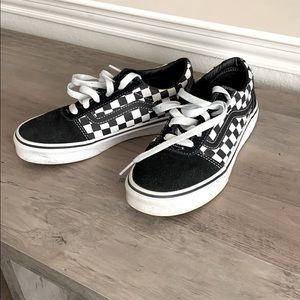 Black and white checkered vans